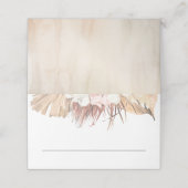 乾燥したトロピカル葉パームスボホ素朴ス結婚ズ プレイスカード (外部開封)