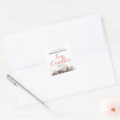 乾燥したハーブ抽出大豆キャンドルのラベル スクエアシール (封筒)