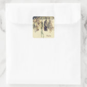 乾燥したハーブ素朴な国の静物生活 スクエアシール (バッグ)