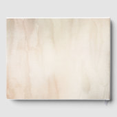 乾燥したパーム葉のエキゾチック白い結婚蘭 ゲストブック (裏面)