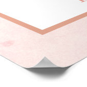 乾燥したパーム、ススキのソフトピンク結婚のポスター ポスター (角)