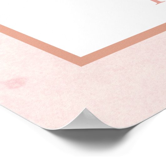 乾燥したパーム、ススキのソフトピンク結婚のポスター ポスター (角)