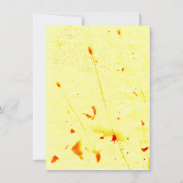 乾燥したポピーの茎のサンプリントカード カード