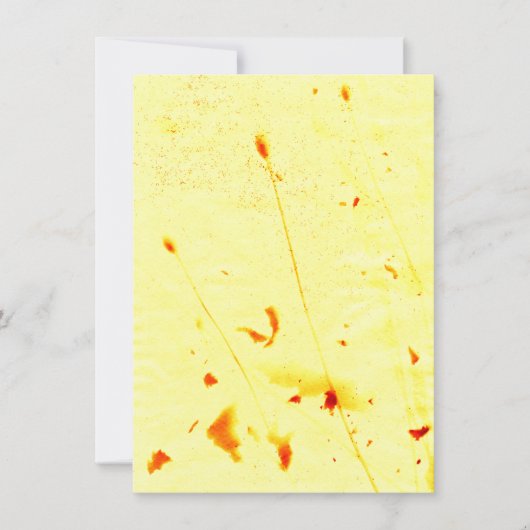 乾燥したポピーの茎のサンプリントカード カード (正面)