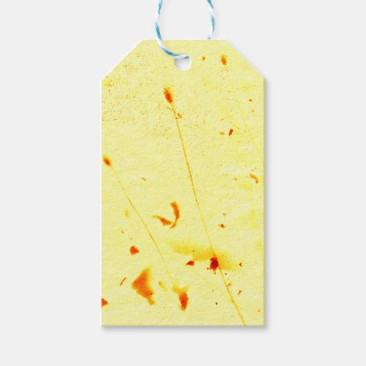 乾燥したポピーの茎のサンプリント葉書 ギフトタグ (正面)