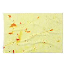 乾燥したポピーの茎サンプリントキッチンタオル