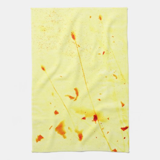 乾燥したポピーの茎サンプリントキッチンタオル キッチンタオル (縦)