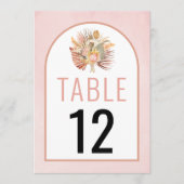 乾燥したヤシとススキのソフトピンク結婚ズ (正面)