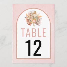 乾燥したヤシとススキのソフトピンク結婚ズ