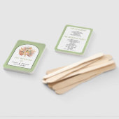 乾燥したヤシのススキセージ緑の結婚式プログラム ハンドファン (組立なし)