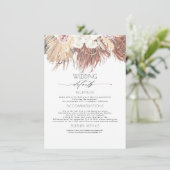 乾燥したヤシの熱帯結婚の葉の情報 エンクロージャーカード (スタンド正面)