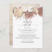 乾燥したヤシの熱帯結婚の葉の情報 エンクロージャーカード (正面/裏面)