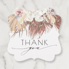 乾燥したヤシの葉トロピカル結婚に感謝 フェイバータグ