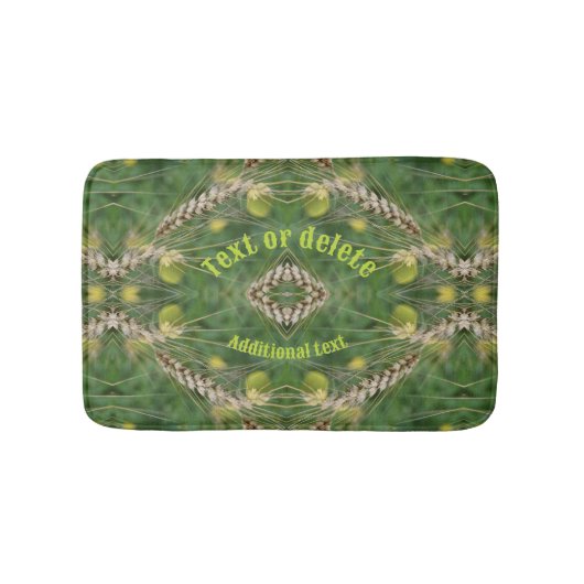 乾燥した夏の草パーソナライズされた バスマット (正面)