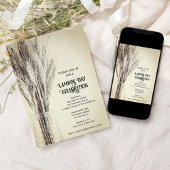 乾燥した小麦の穀物のランマスデーのお祝い 招待状