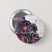 乾燥した石のアエオニウム属の花 缶バッジ (正面&裏面)