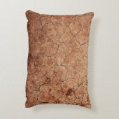乾燥した砂丘に割れた砂漠 アクセントクッション (裏面(縦))