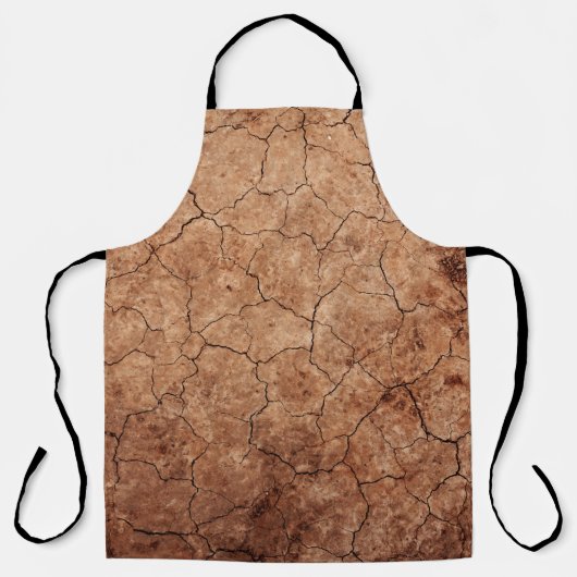 乾燥した砂丘に割れた砂漠 エプロン (正面)