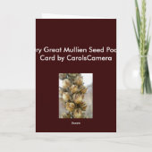 乾燥した素晴らしマルチリアン種子ポッドのノートカード シーズンカード (裏面)