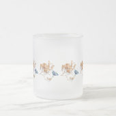 乾燥した花すり付きマグカップ フロストグラスマグカップ (中央)