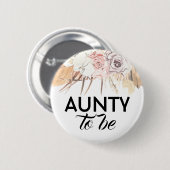 乾燥した花や葉は赤ちゃんシャワー 缶バッジ (正面&裏面)