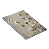 乾燥した野花のデイジー ノートブック (右側)