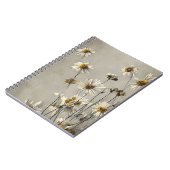 乾燥した野花のデイジー ノートブック (左側)