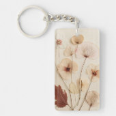 乾燥した野草花 キーホルダー (正面)