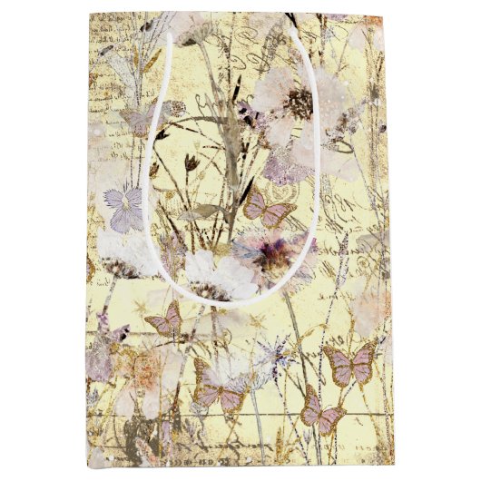 乾燥した野草蝶 ミディアムペーパーバッグ (正面)