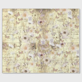 乾燥した野草蝶 ラッピングペーパー (フラット)