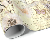 乾燥した野草蝶 ラッピングペーパー (ロールコーナー)