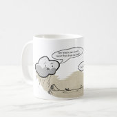 乾燥した雲のユーモアのマグ コーヒーマグカップ (正面左)