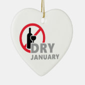 乾燥した1月，エヌマーンgenアルコールテドリンケン セラミックオーナメント (右)