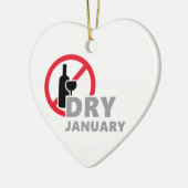 乾燥した1月，エヌマーンgenアルコールテドリンケン セラミックオーナメント (左)