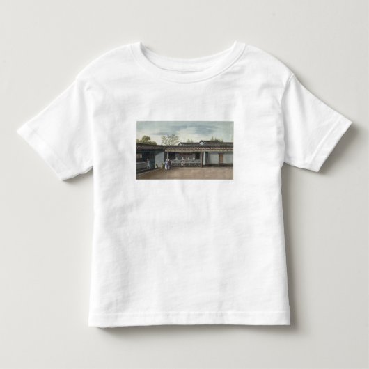 乾燥の茶葉(w/c紙で) トドラーTシャツ (正面)