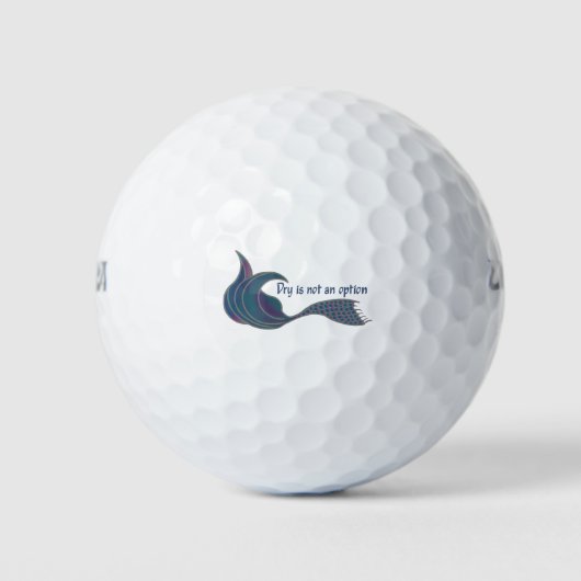 乾燥はグリーンとピンクの選択肢ではない ゴルフボール (正面)