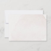 乾燥エレガントフローラリース結婚ズ サンキューカード (裏面)