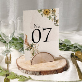 乾燥エレガントフローラ結婚リースのテーブル番号
