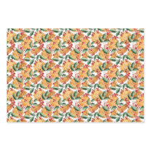 乾燥オレンジと果実のクリスマスパターン