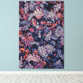 乾燥カラフル紅葉-自然インスパイアアート キャンバスプリント (インサイチュ (ウッドフロア))