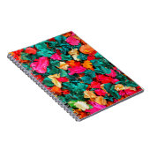 乾燥カラフル花のスポットリアロマ、アロマ、アロマ ノートブック (右側)