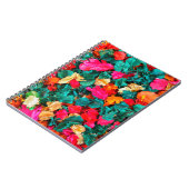 乾燥カラフル花のスポットリアロマ、アロマ、アロマ ノートブック (左側)