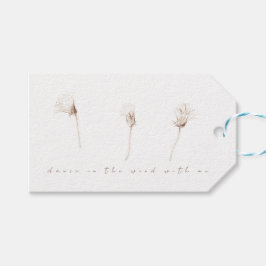 乾燥タンポポスケッチギフトラベル ギフトタグ