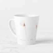 乾燥タンポポスケッチラテマグカップ カフェラテマグ (左アングル)