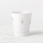 乾燥タンポポスケッチラテマグカップ カフェラテマグ (正面)