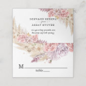 乾燥パンパスグラス結婚フローラ プレイスカード (外部開封)