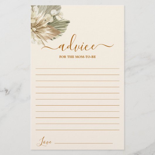 乾燥パームズルナリアアドバイスのためのママはカードになる (正面)