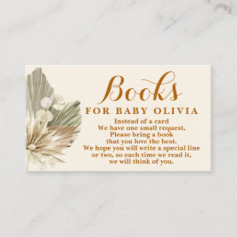 乾燥パームズルナリアブックスベビーリクエストカード エンクロージャーカード