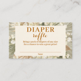 乾燥パームルナリアおむつラッフルエンクロージャカード エンクロージャーカード