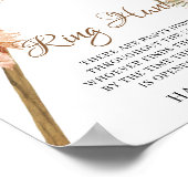 乾燥パーム葉スパンパスグラスオーキッドリングや輪狩り ポスター (角)